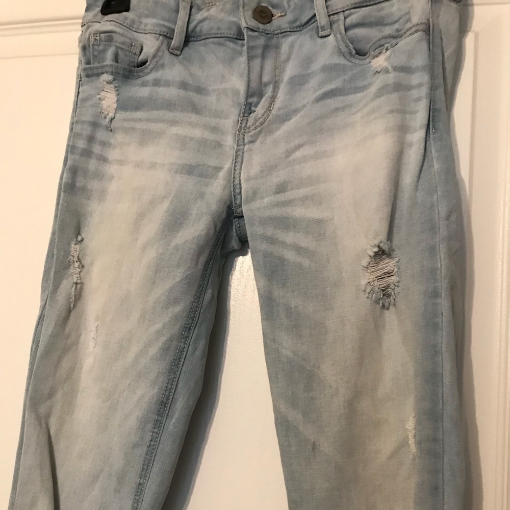Hollister super skinny light wash jeans